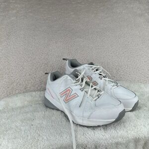 New Balance 608v5 White Pink Highlight - Men's 8 Women's 9.5 Barely Used EUC